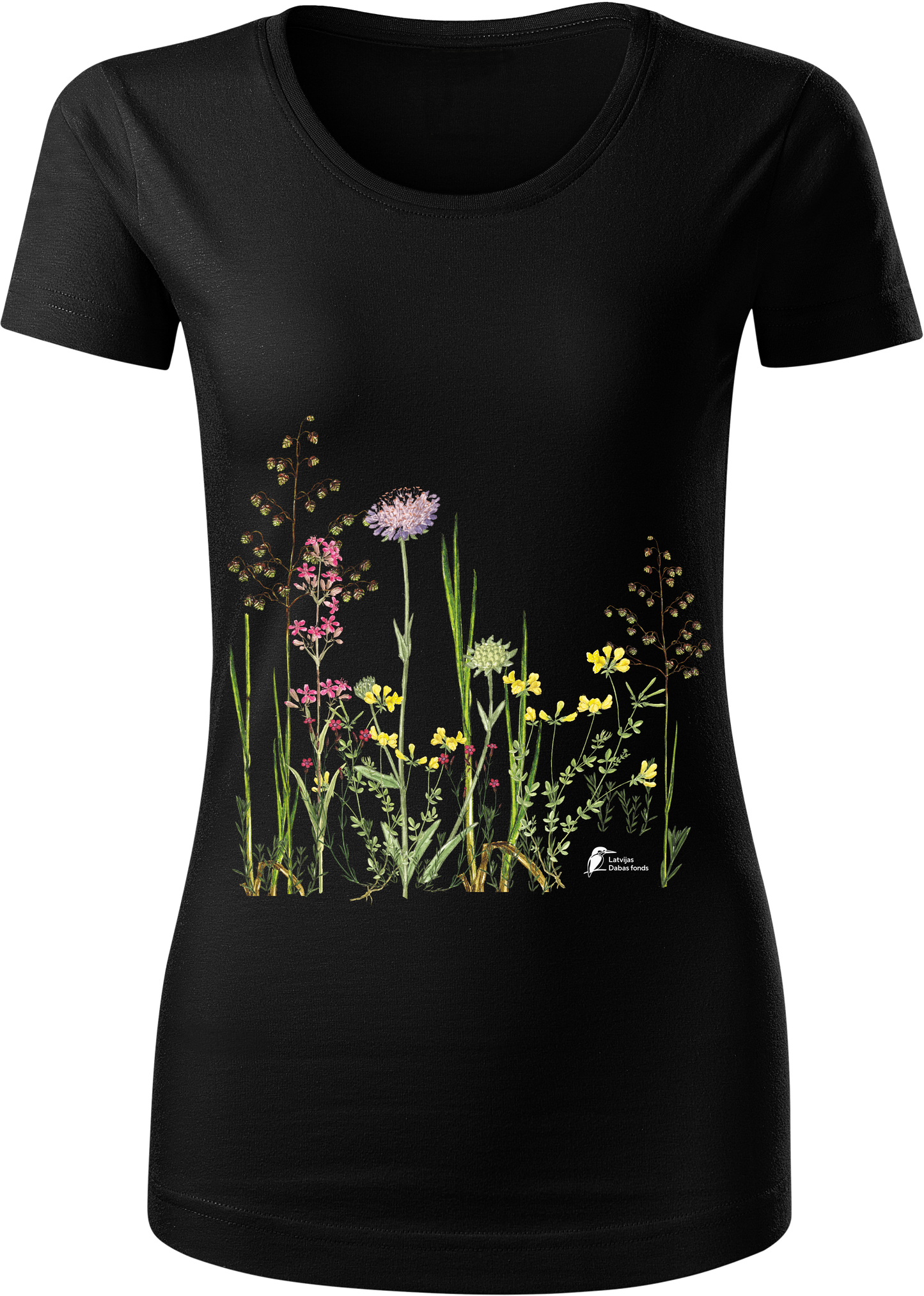 Organiskās kokvilnas sieviešu T-krekls “Pļava”