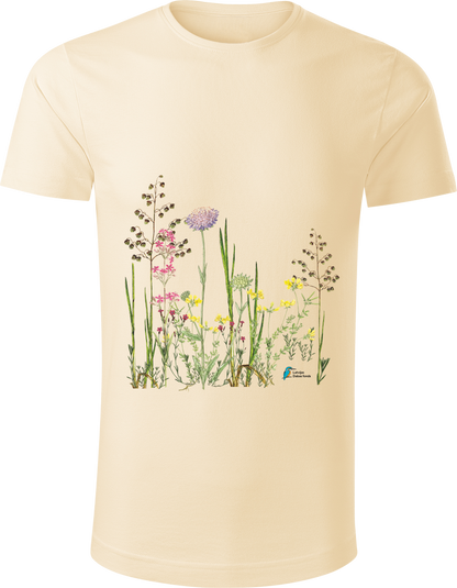 Organiskās kokvilnas unisex T-krekls “Pļava”