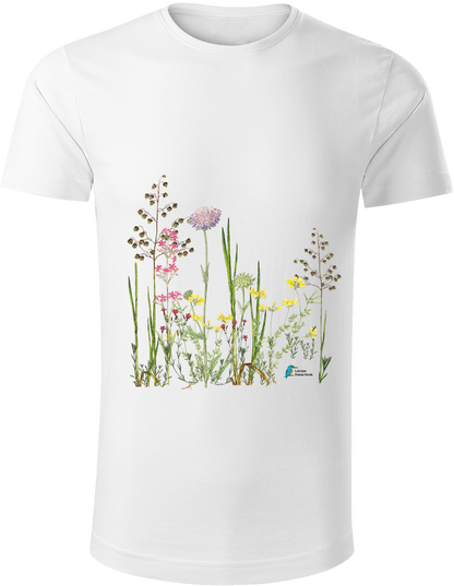 Organiskās kokvilnas unisex T-krekls “Pļava”