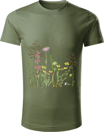 Organiskās kokvilnas unisex T-krekls “Pļava”