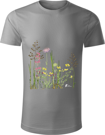 Organiskās kokvilnas unisex T-krekls “Pļava”